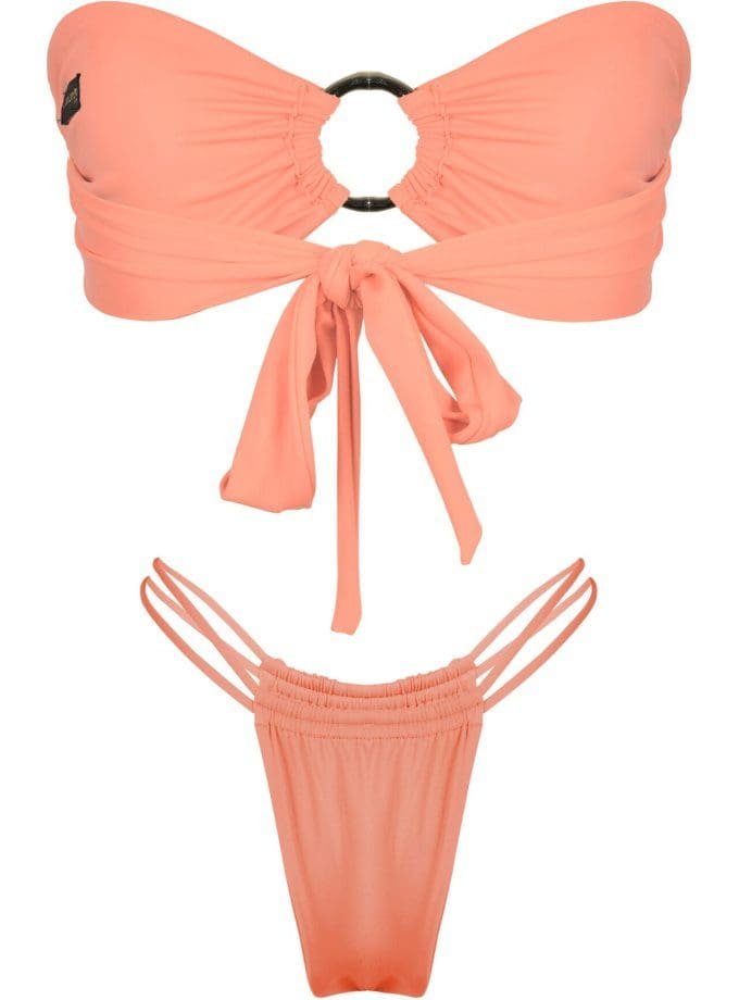 Artemis Bandeau Bikini – Peach