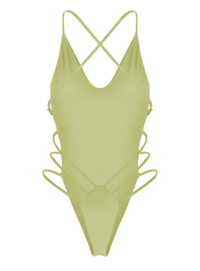 Sail Melon - One Piece Swimsuit With Open Back