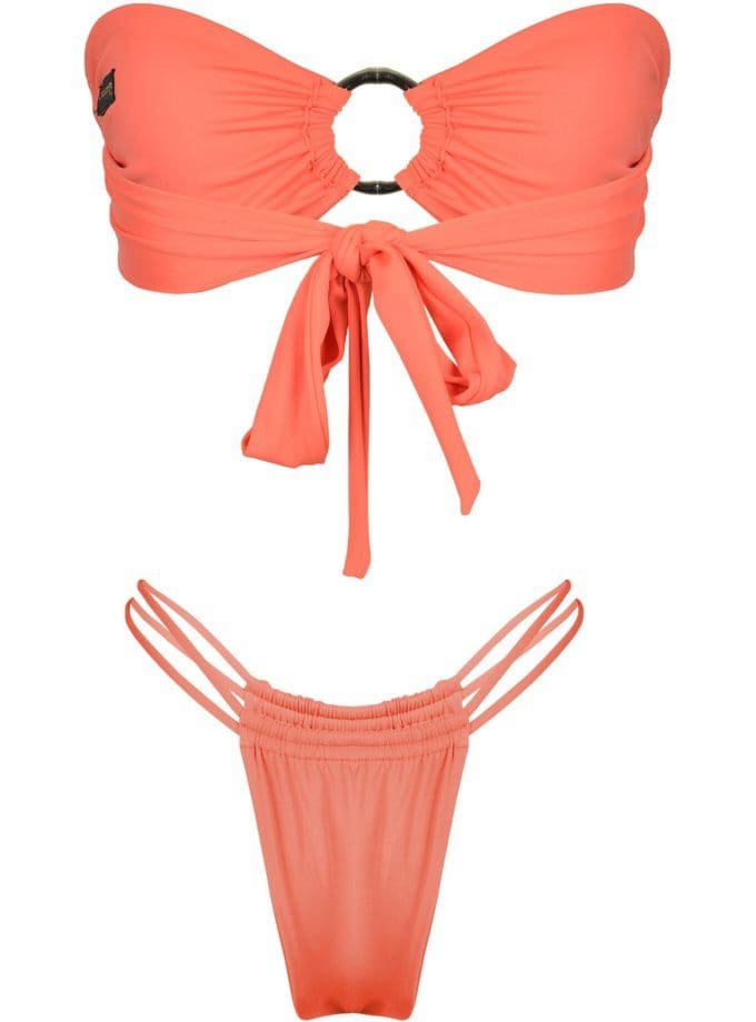 Artemis Bandeau Bikini – Coral