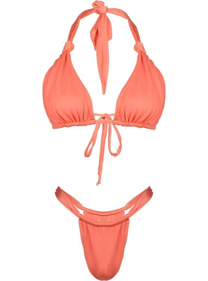 Gili Triangle Halter Neck Bikini in Flame