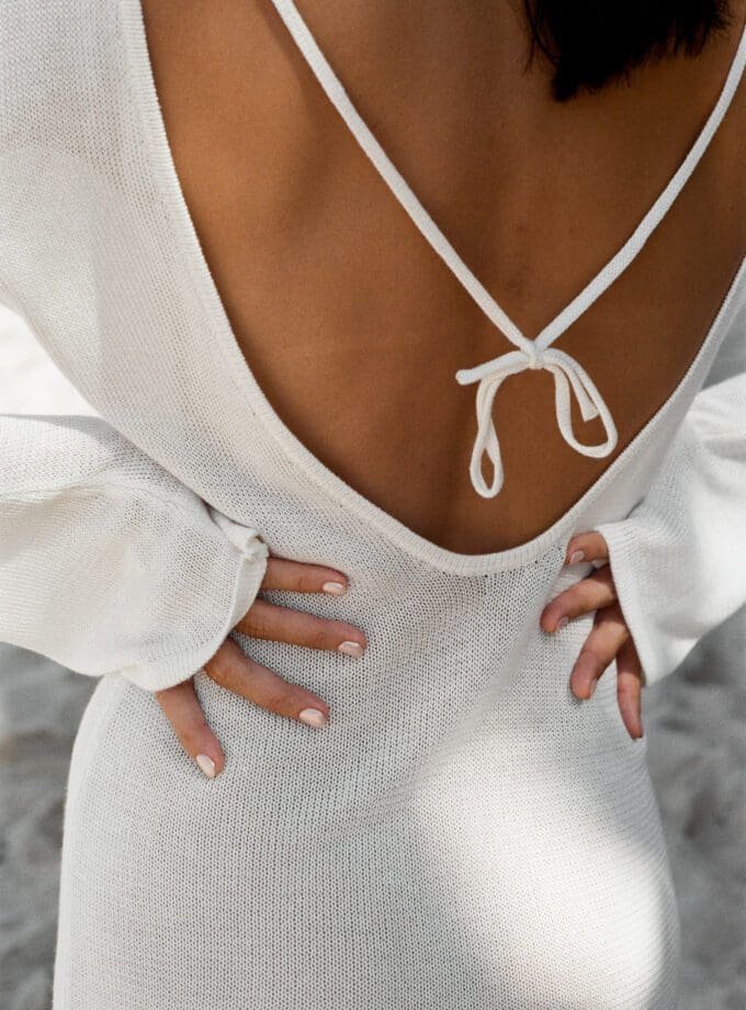 Summer Mini Dress/Coverup Off White