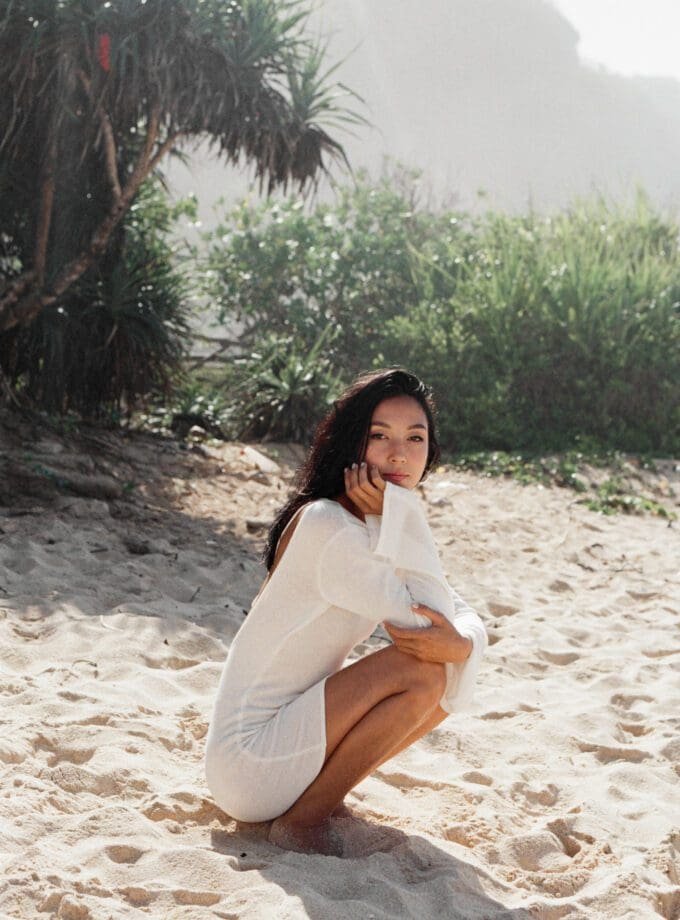 Summer Mini Dress/Coverup Off White