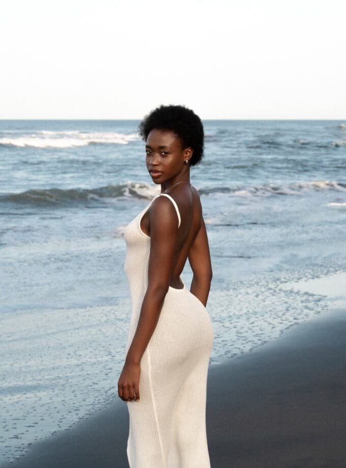 Blossom Maxi Dress/Coverup In White