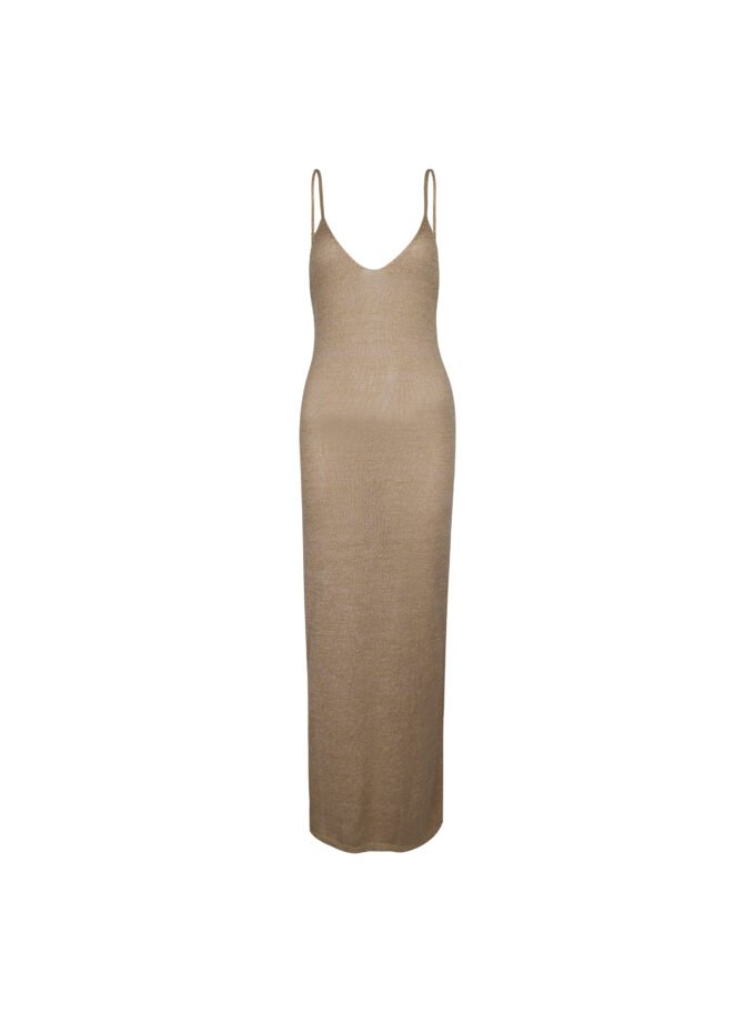 Soleil Goldie Knit Dress - Rayon Blend with Gold Thread