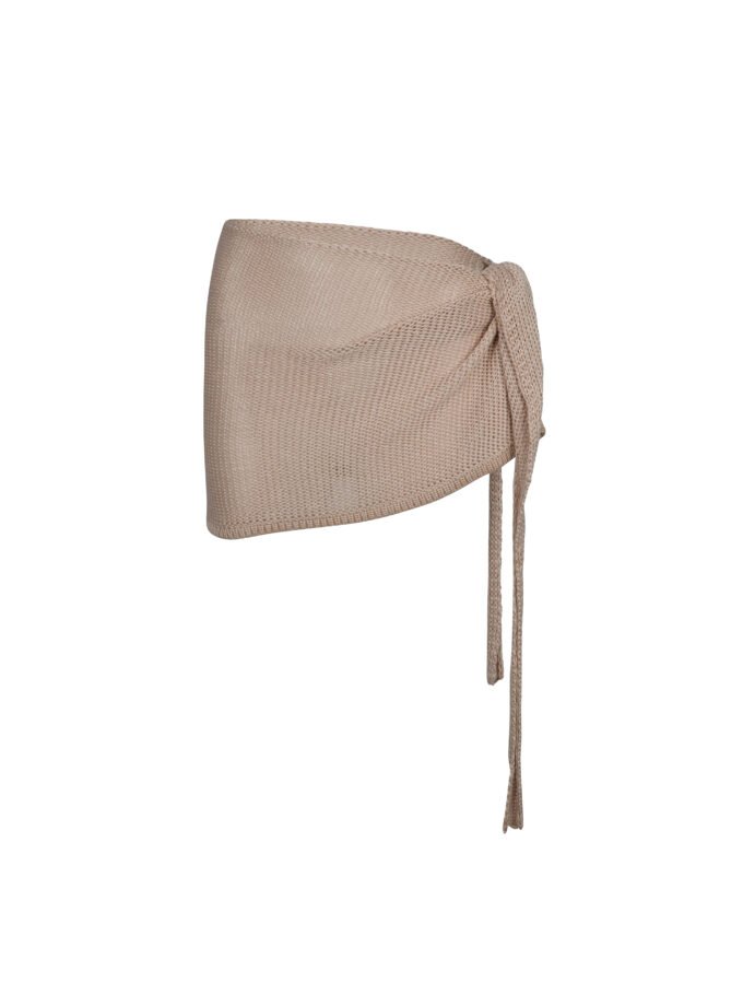 Serenity Sarong – Rayon Knit Wrap Skirt in Cocoa