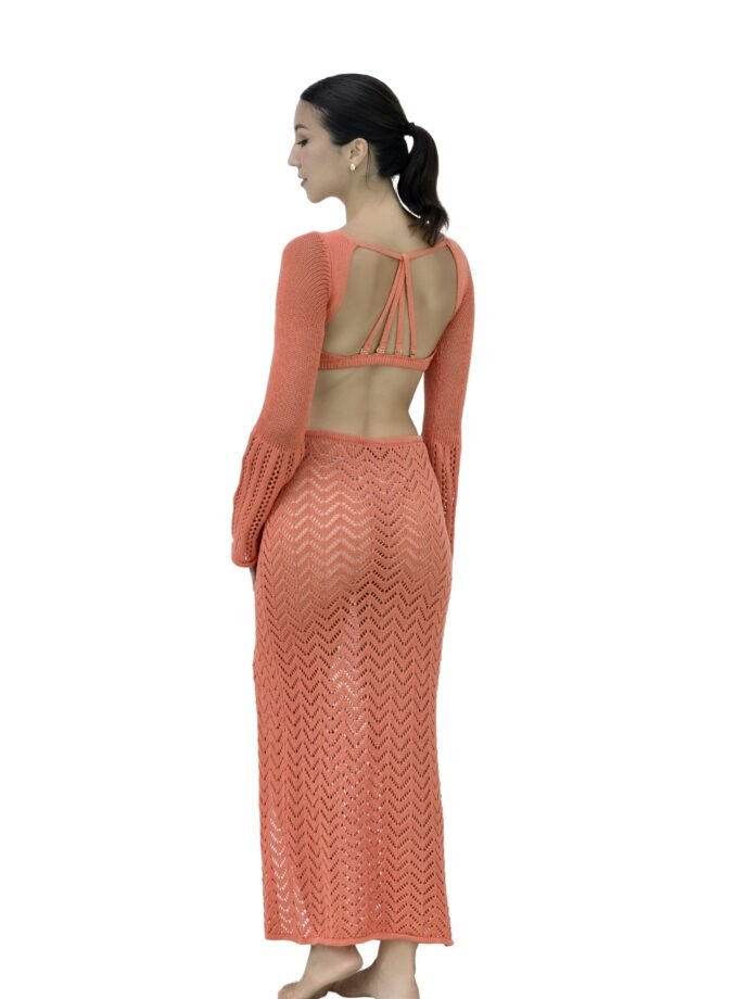 Sorella Cotton Knit Set - Luxe Two-Piece in Terracotta Sun