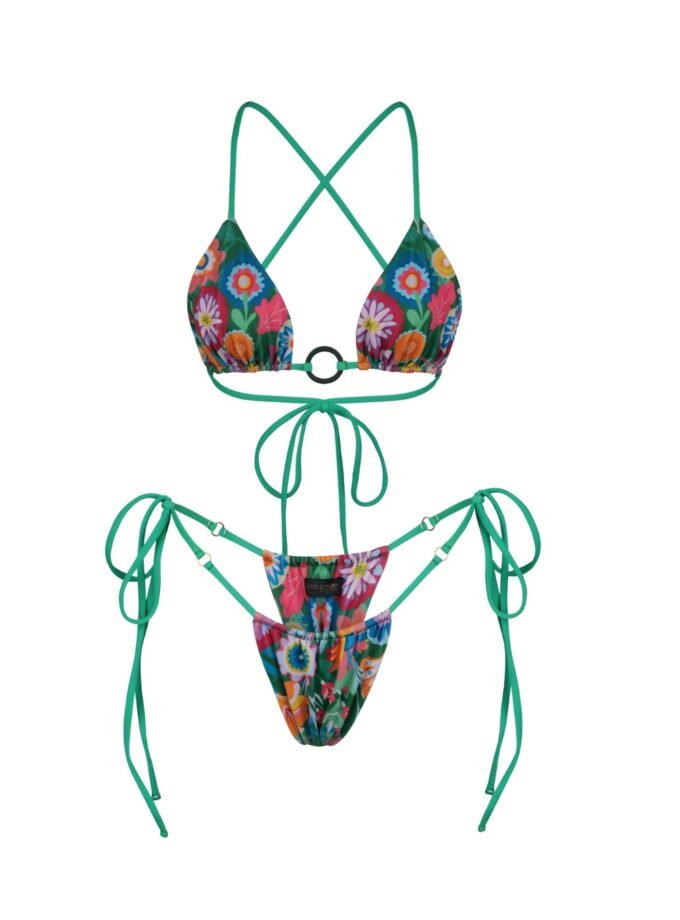 Windstar Tropical Bikini Set - Eco Floral Tie Side