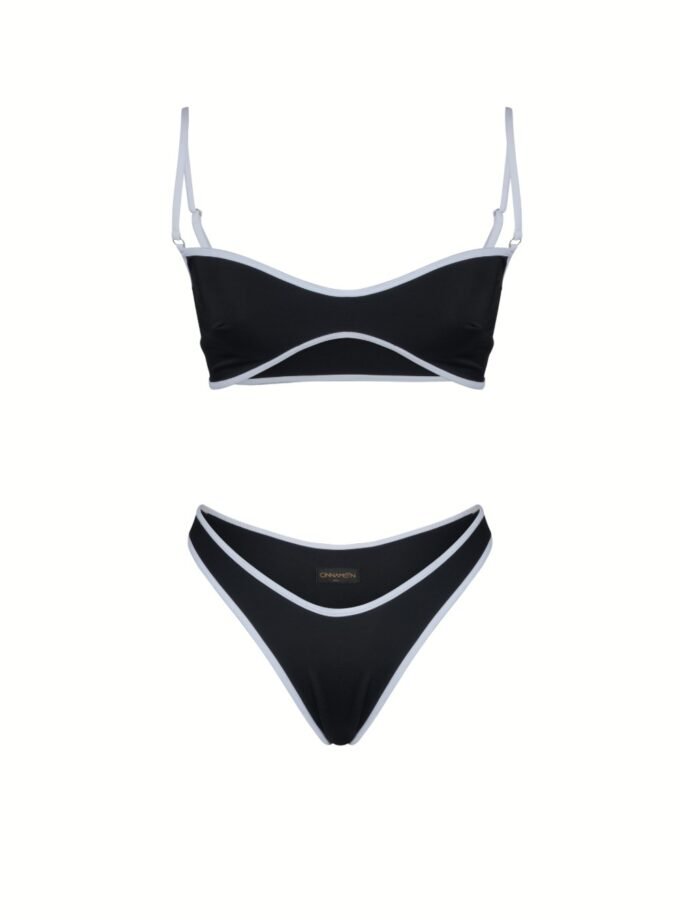 Monroe Black/White Bikini Set