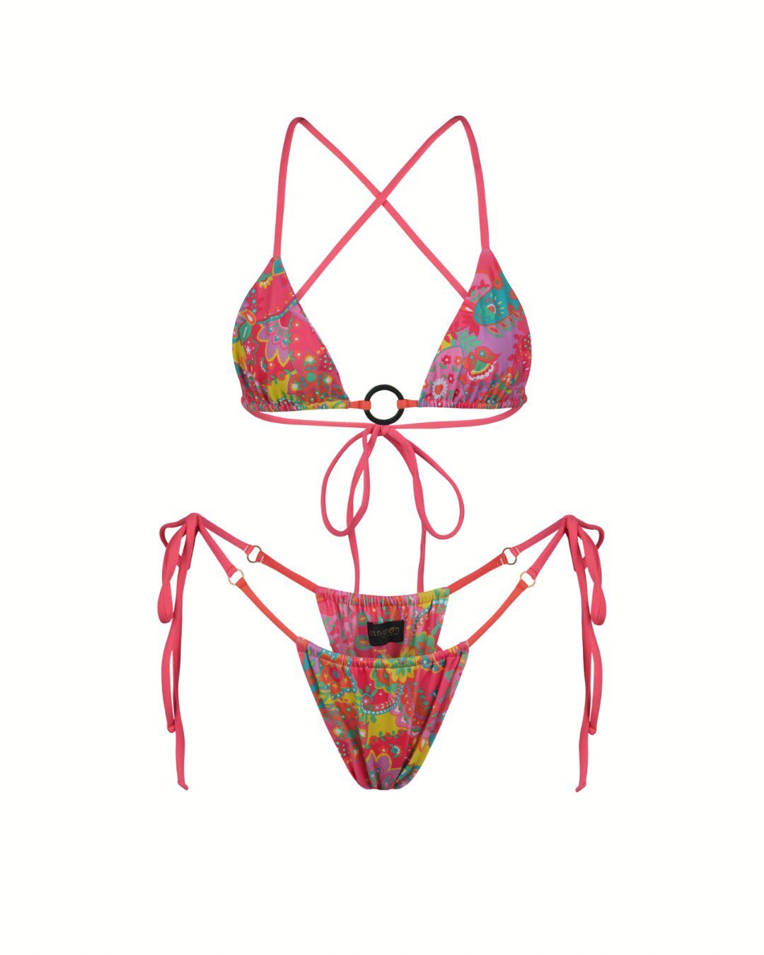 Windstar Paisley Bikini Set - Eco Bohemian Tie Side