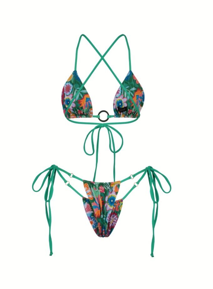 Windstar Tropical Bikini Set - Eco Floral Tie Side